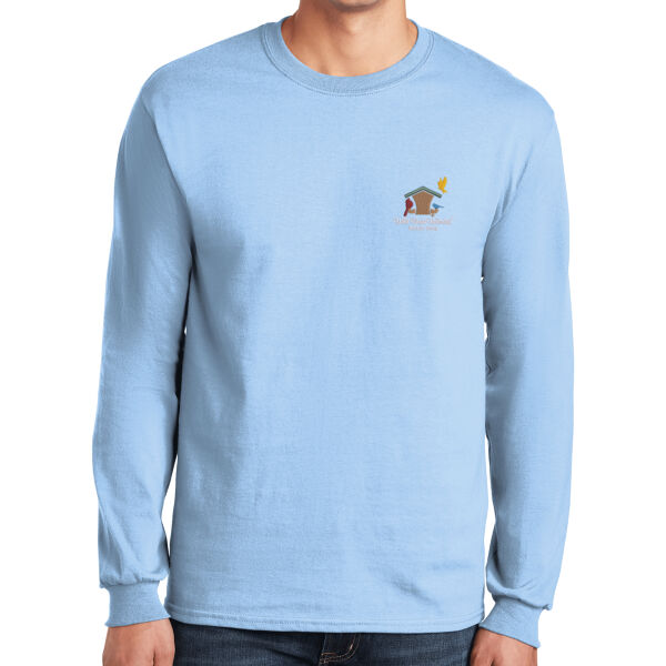 WBU Full Color Embroidered Logo - Ultra Cotton ® 100% US Cotton Long Sleeve T Shirt Thumbnail
