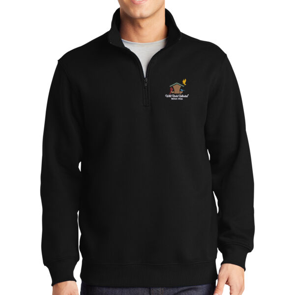 WBU Full Color Embroidered Logo - 1/4 Zip Sweatshirt Thumbnail