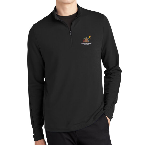 WBU Full Color Embroidered Logo - Stretch 1/4 Zip Pullover Thumbnail