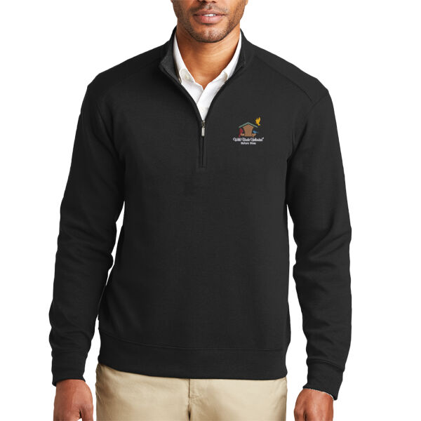 WBU Full Color Embroidered Logo - Interlock 1/4 Zip Thumbnail