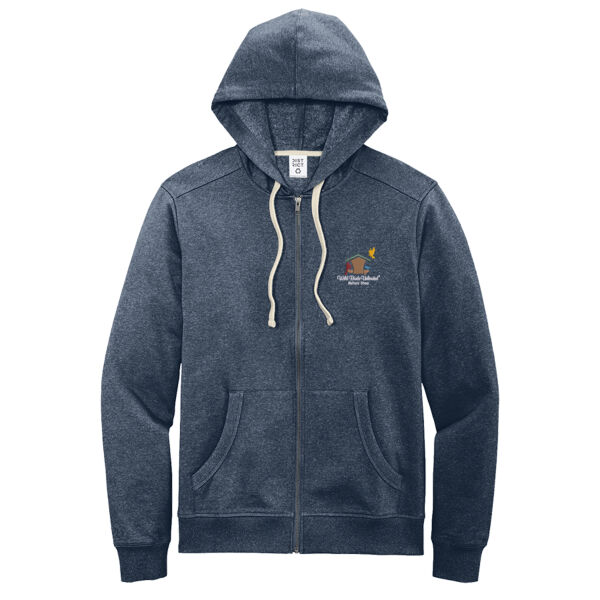 WBU Full Color Embroidered Logo - Recycled Fleece Full Zip Hoodie Thumbnail