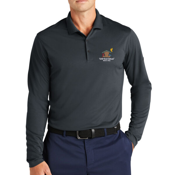WBU Full Color Embroidered Logo - Dri FIT Micro Pique 2.0 Long Sleeve Polo Thumbnail