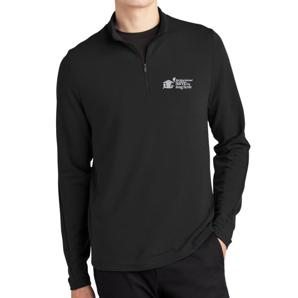 Save the Songbirds Embroidered Logo - Stretch 1/4 Zip Pullover Thumbnail