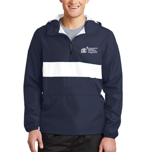 Save the Songbirds Embroidered Logo - Zipped Pocket Anorak Thumbnail