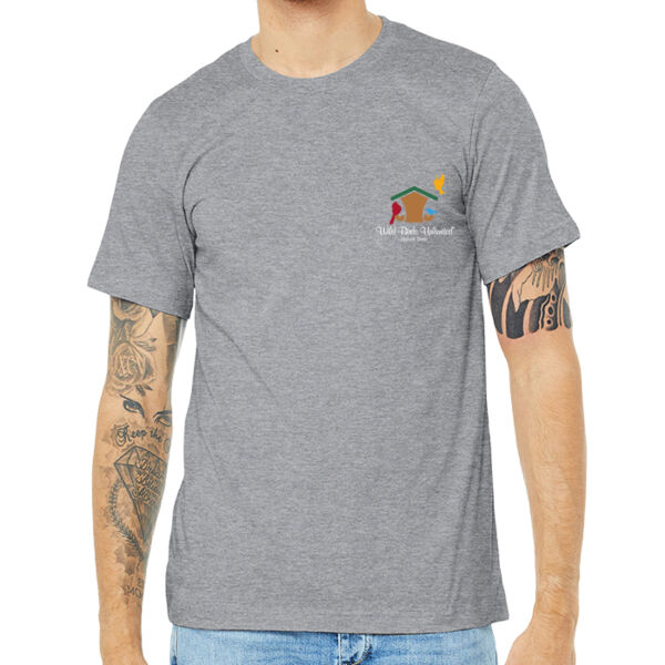 WBU Full Color Printed Logo - Unisex Heather CVC Short Sleeve Tee Thumbnail