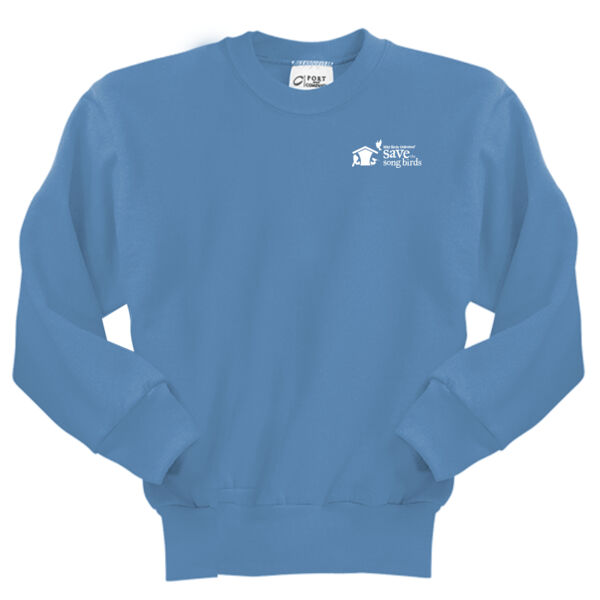 Save the Songbirds Printed Logo - Youth Core Fleece Crewneck Sweatshirt Thumbnail