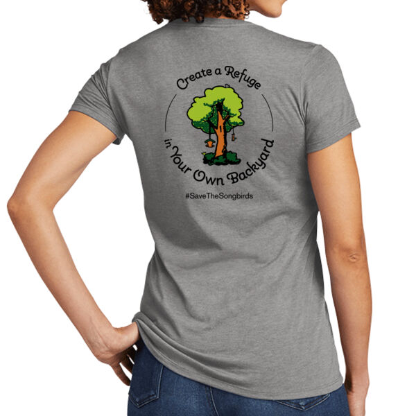 Backyard Refuge - Women's Tri Blend V Neck Tee Thumbnail