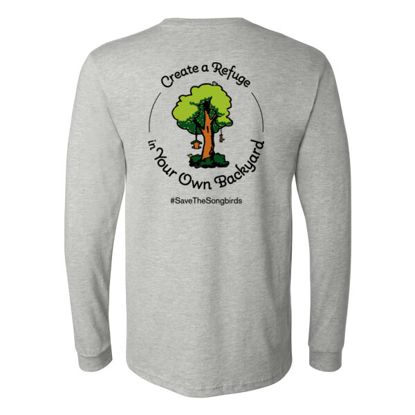 Backyard Refuge - Unisex Heather CVC Long Sleeve Tee Thumbnail