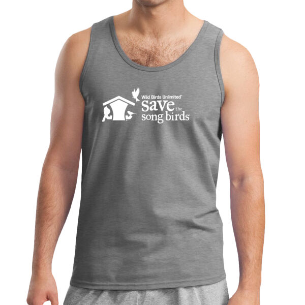 Save the Songbirds Printed Logo - Ultra Cotton ® 100% US Cotton Tank Top Thumbnail