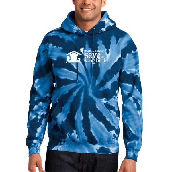 Port & Co Save The Song Birds Printed- - Tie Dye Pullover Hooded Sweatshirt Thumbnail